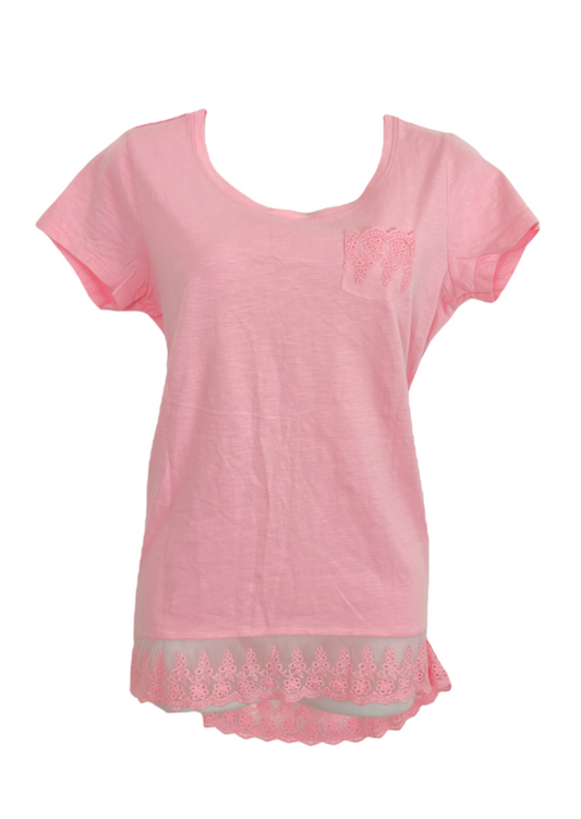 Γυναικεία Μπλούζα GINA σε Ροζ Χρώμα (Small)