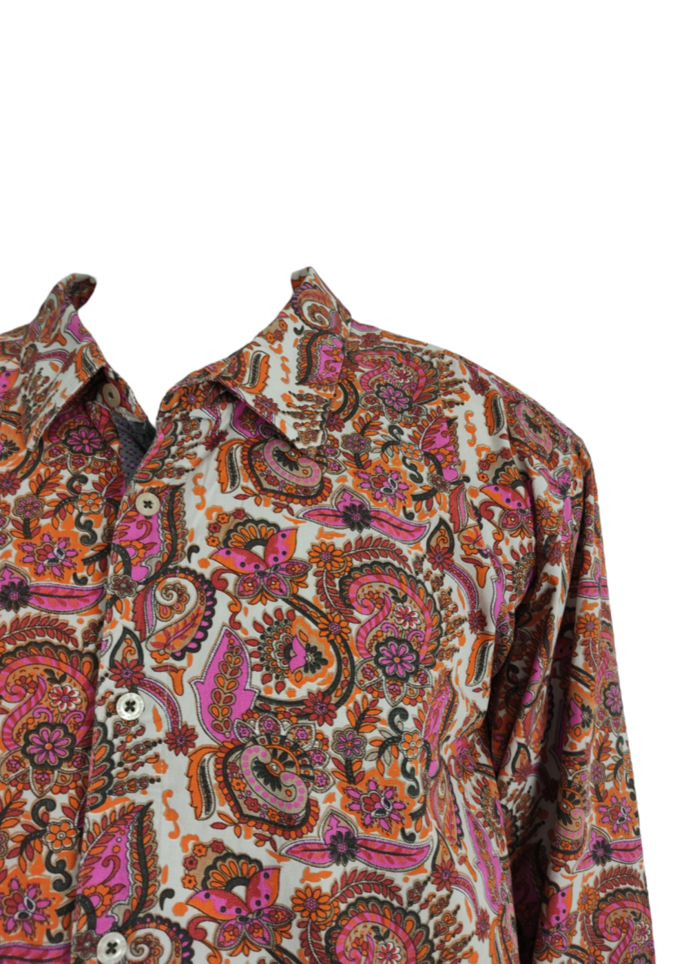Vintage, Εμπριμέ, Ανδρικό Πουκάμισο JOE BROWNS σε Έντονα χρώματα (XL)