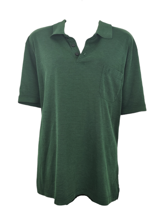 Ανδρική Ριγέ Μπλούζα - T-Shirt RAGMAN σε Κυπαρισσί χρώμα (Large)
