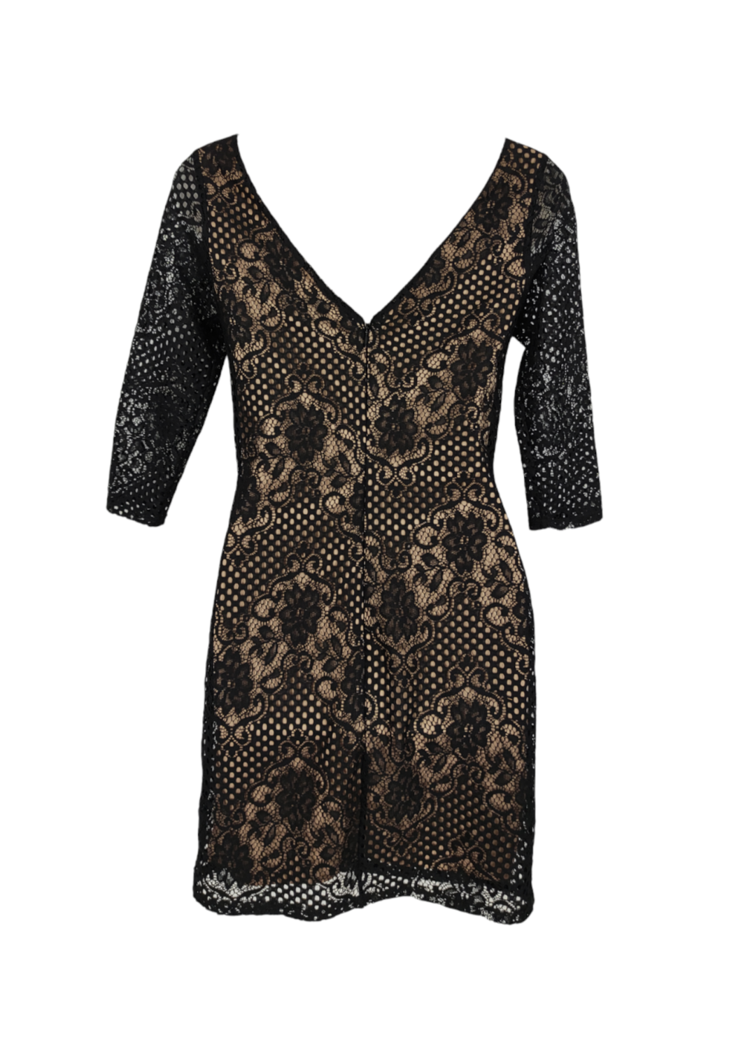 Mini, Ελαστικό, Βραδινό Φόρεμα TOPSHOP σε Μαύρο - Μπεζ χρώμα (XS)