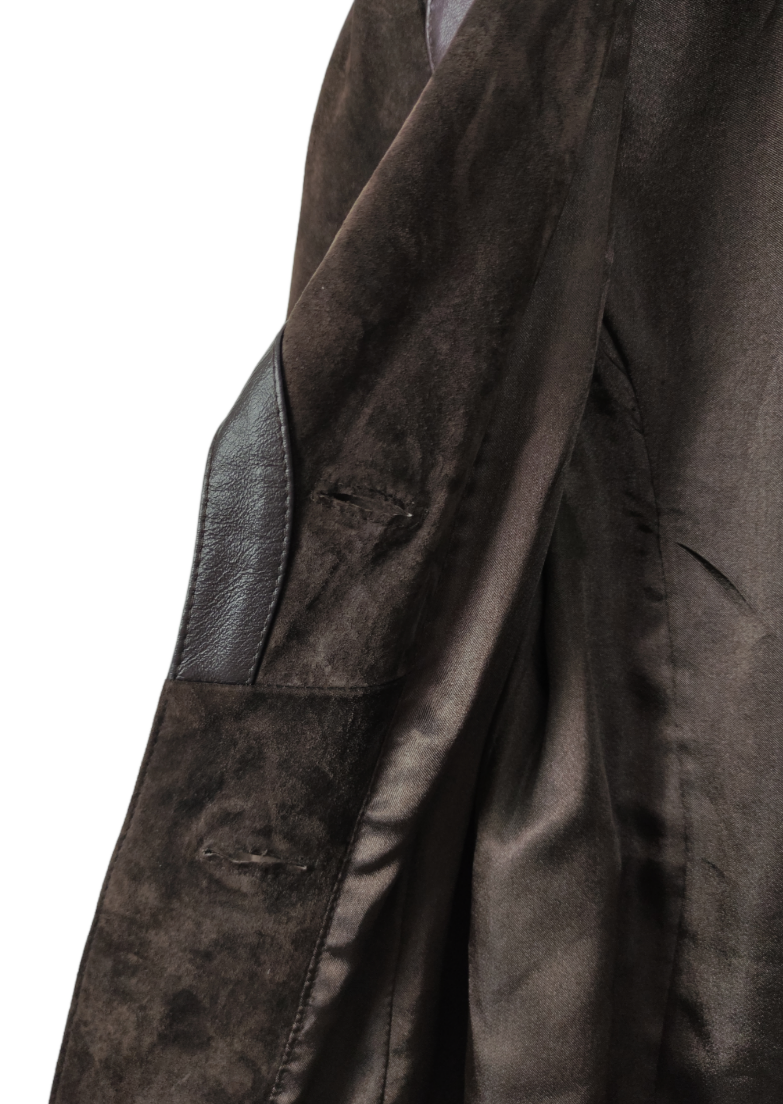 Δερμάτινο Γυναικείο Παλτό NEXT σε Σκούρο Καφέ χρώμα (Small)
