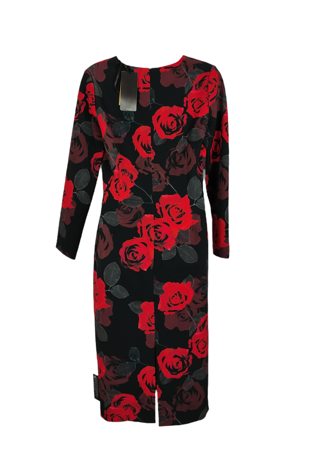 Stock, Φλοράλ Maxi Φόρεμα PERUNA σε Μαύρο - Κόκκινο Χρώμα (Medium)