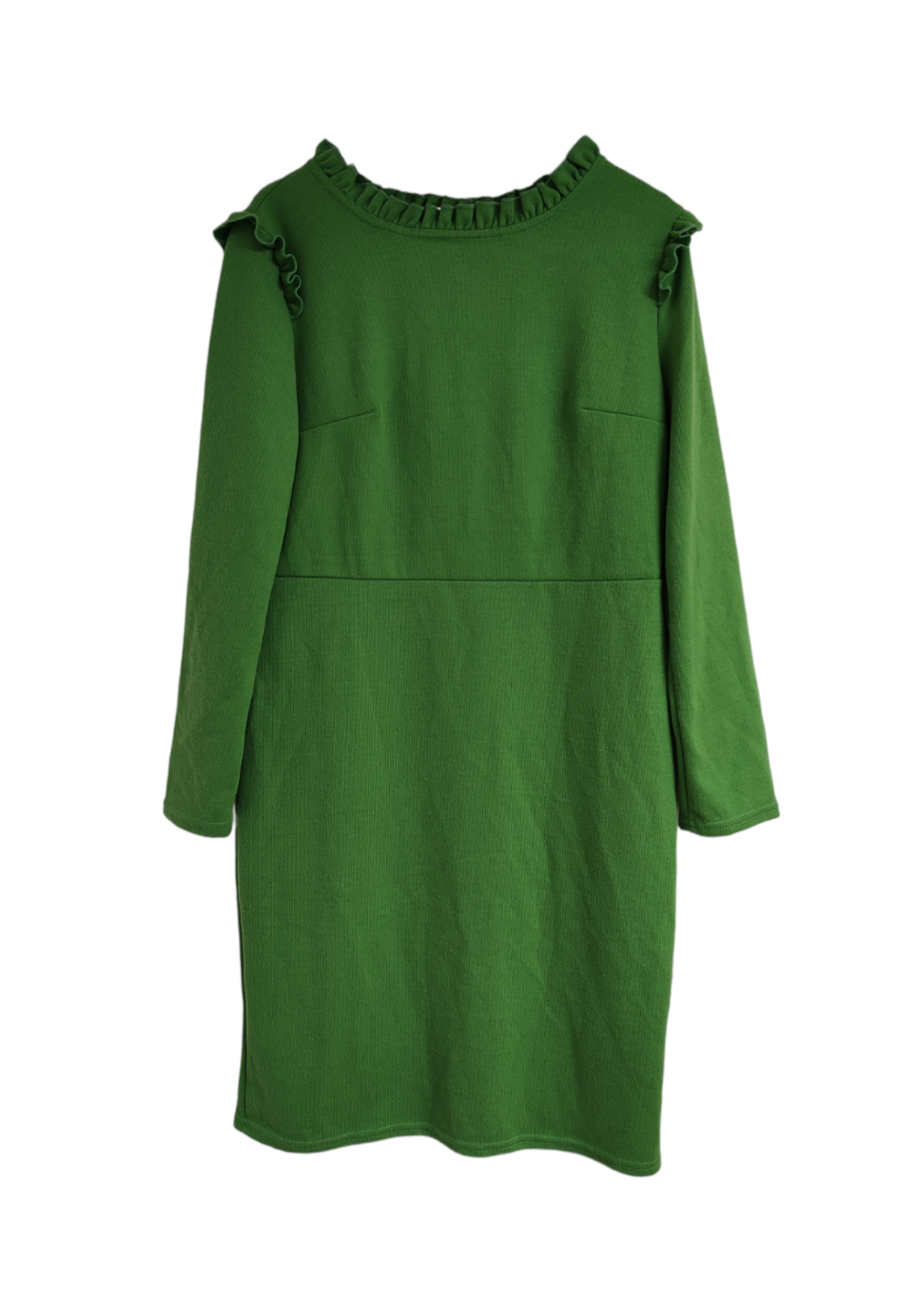 Πλεκτό Φόρεμα COLLECTION LONDON σε Λαχανί Χρώμα (Large)