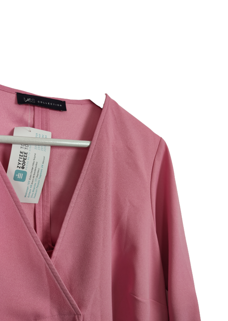 Γυναικεία Μπλούζα M&S σε Παλ Ροζ χρώμα (Large)