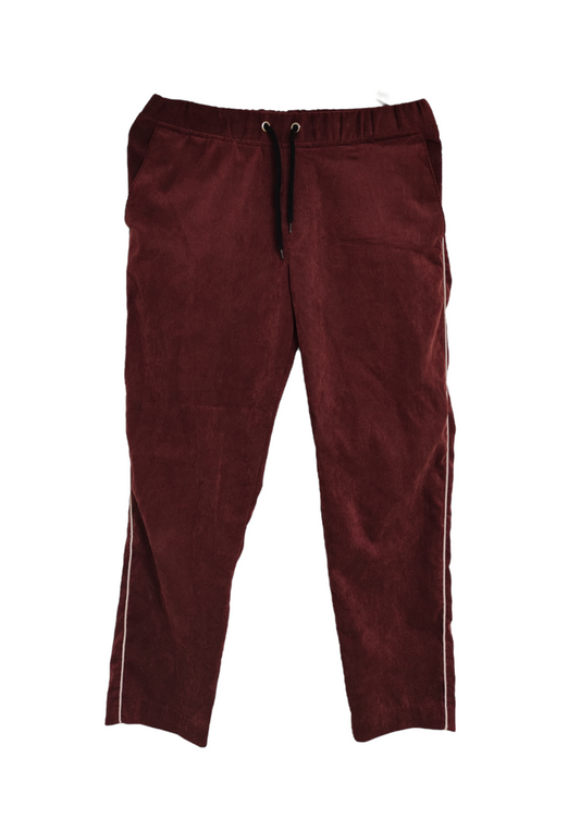 Κοτλέ Ανδρική Φόρμα - Παντελόνι BOOHOO σε Μπορντό χρώμα (S/M)