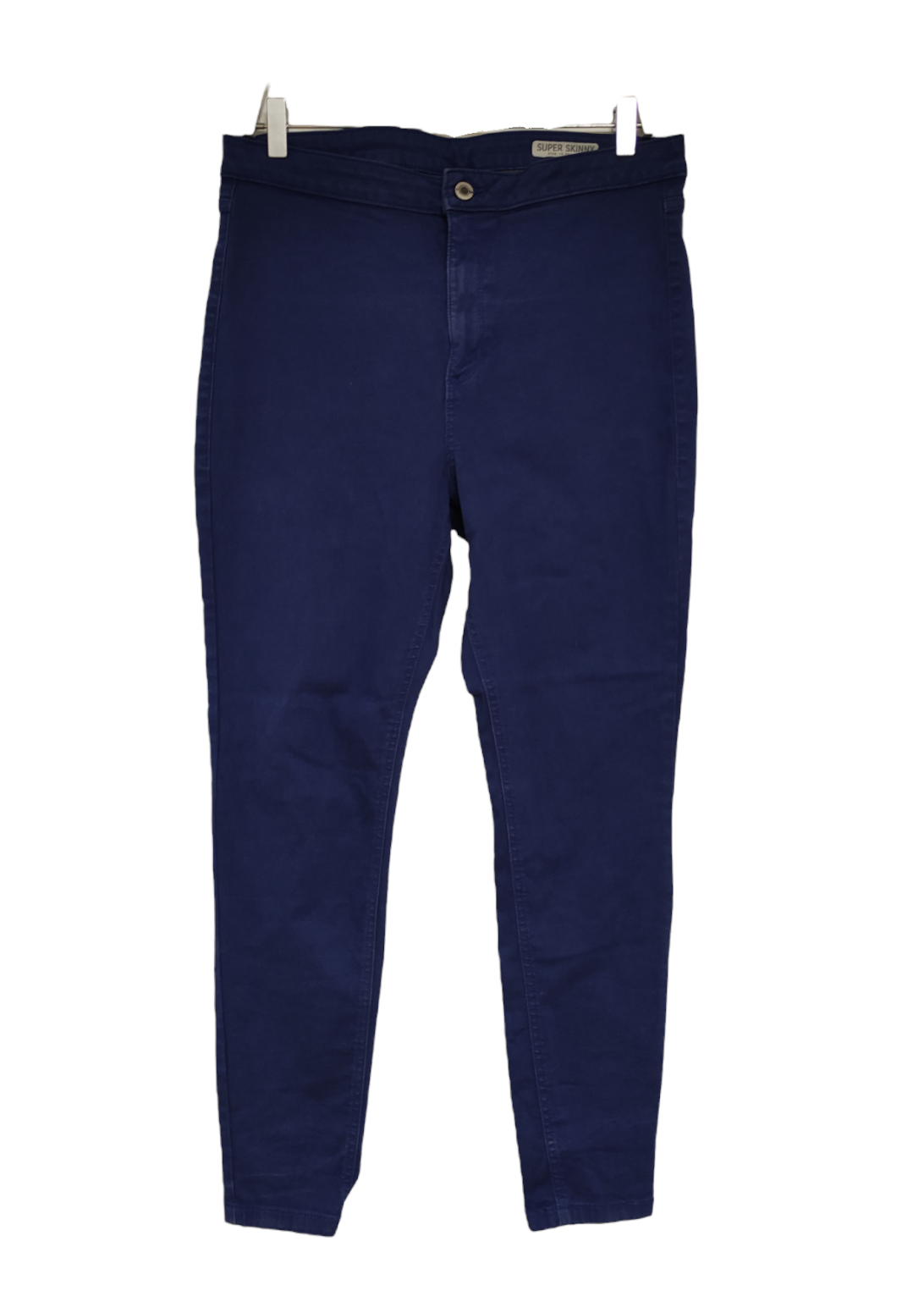 Ελαστικό, Γυναικείο Παντελόνι (Τύπου Τζιν) M&S Super Skinny σε Έντονο Μπλε Χρώμα (No 44)