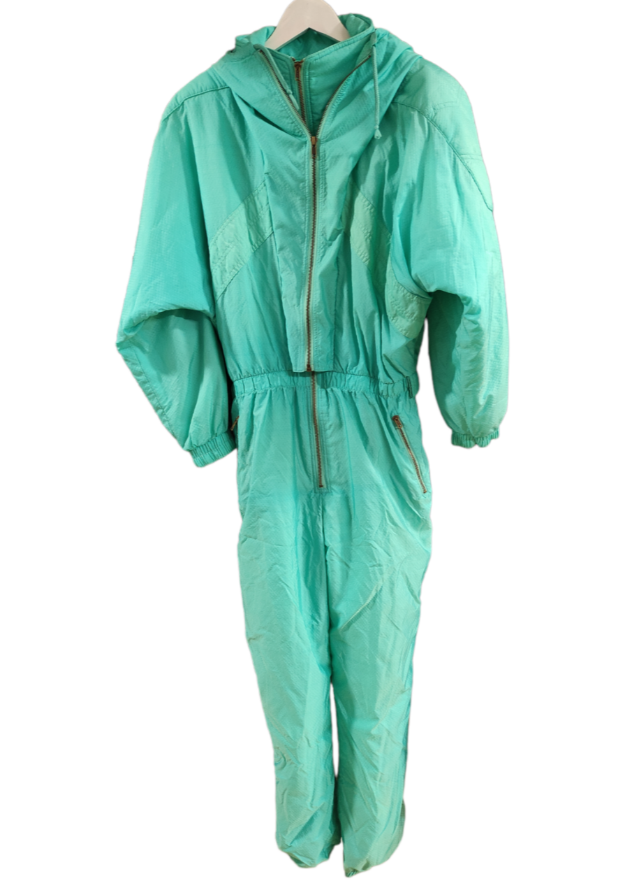Vintage Ολόσωμη Φόρμα Σκι RODEO σε Έντονο Βεραμάν Χρώμα (M/L)